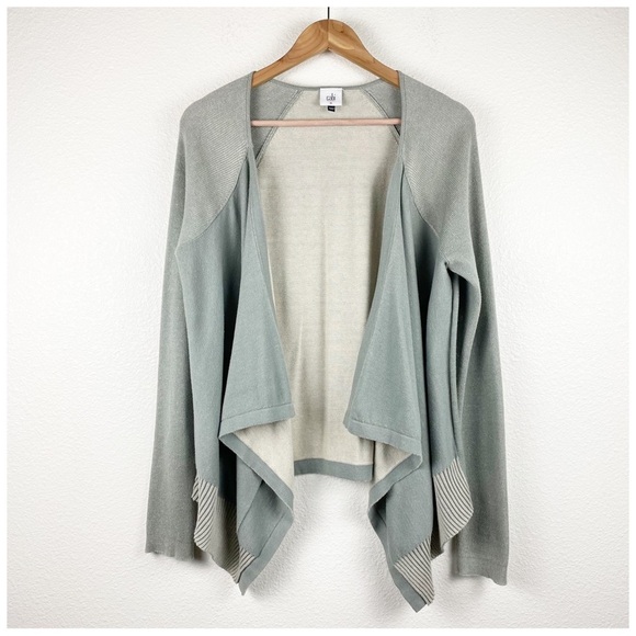 Cabi Gray Pocket Open Cardigan‎ Size Medium - Picture 3 of 10